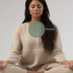 A woman in lotus pose. Prana Vayu.