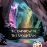 Rainbow colours inside a cave.