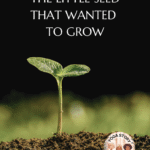 A little green seed growing in soil.